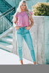Tiered Sleeve Frilled Neck Dotted Top